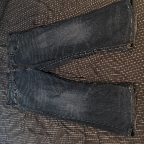 Vintage Double-stitched Silver Jeans - Picture 1 of 7
